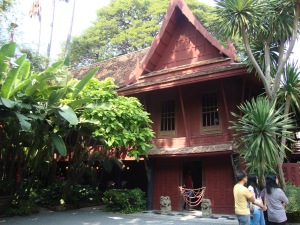 The exterior of the Jim Thompson house.